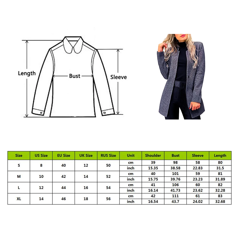 CYSINCOS New Women Mid-Length Trench Coat Blazer Autumn Winter Fashion Slim Suit Female Solid Color Woolen Coat Streetwear