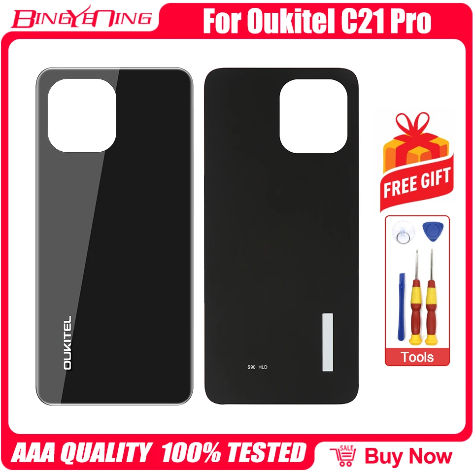 cellphone frame New Original Battery Cover For Oukitel C21 Pro Protective Back case With Camera Glass Repair Replacement Accessories Parts Phone phone housing