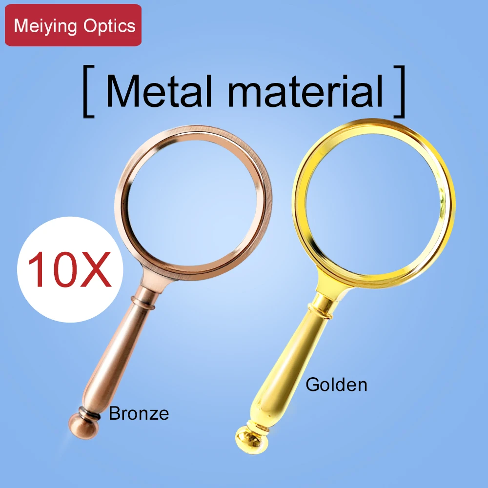 Портативное увеличительное стекло 10X ручная лупа для ювелирных изделий газет