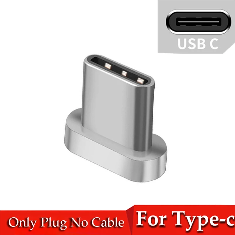 Магнитный Micro USB кабель 8 Pin USB C адаптер быстрой зарядки для iPhone Xiaomi huawei зарядное устройство Магнит Быстрой зарядки usb type C шнур - Цвет: Only Type-c Plug