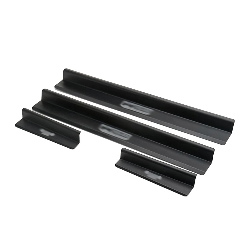 

Aluminum Alloy Door Entry Sill Protector Plate Guards For Jeep Wrangler JK 2007-2016 Black Front and Rear 4 Pcs