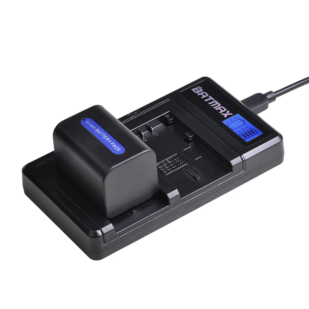 3000mAh NP-FH70 Battery + LCD Dual USB Charger 2Pcs for Sony NP-FH30 NP-FH40 NP-FH60 NP-FH50 NP-FH70 HDR-XR Series