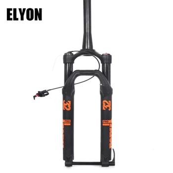 

ELYON Mountain Bikes Fork Magnesium Alloy Disc Brake Oil And Gas Fork Cone Tube 27-29inch No Damping Line-control MTB Rock Shox