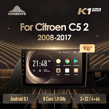 

KingBeats Android 8.1 Octa-Core head unit 4G in Dash Car Radio Multimedia Video Player Navigation GPS For Citroen C5 2 2008 - 2017 no dvd 2 din Double Din Android Car Stereo 2din DDR4 2+32G 4+64G