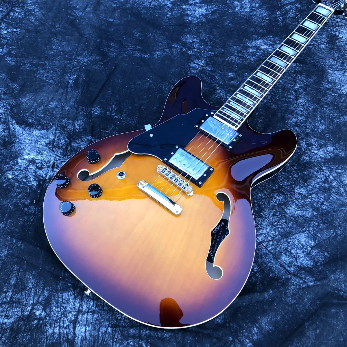 GroteSunsetMaple6StringsLeftHandedJazzElectricGuitarwith