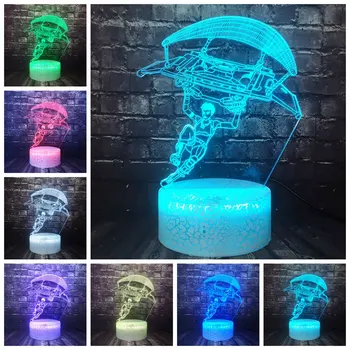 

Led Night Light Classical Tribal Game Clash Royale Battle Royale Game TPS Parachute 3D Optical Cartoon 7 Color Touch Change Boy