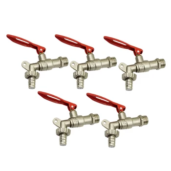 

5x Outdoor Garden Public Places Lockable 1/2inch Faucet Locked Brass Water Tap