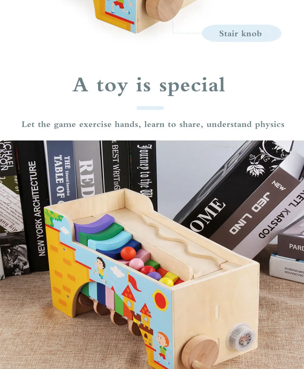 Wooden Toy Hand Rock Ball Toy With Music Accompany Children Grow Up Educational Gift Toy For Infant Toys