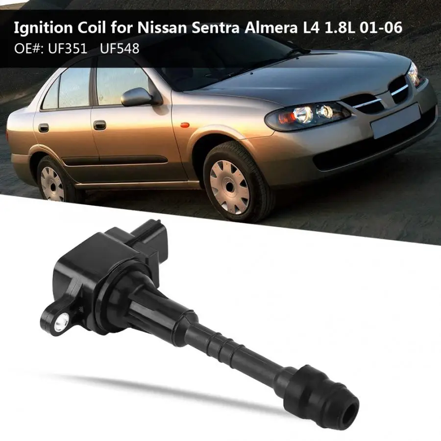 4 шт. катушка зажигания автомобиля подходит для Nissan Sentra X-Trail L4 1.8L 2002-2006 Авто Запчасти UF351 UF548