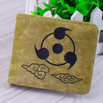 

Woman/Man Wallet Anime One Piece Naruto Game Vintage Leather Short Purse Male Men Wallet Credit Card Holder Gift
