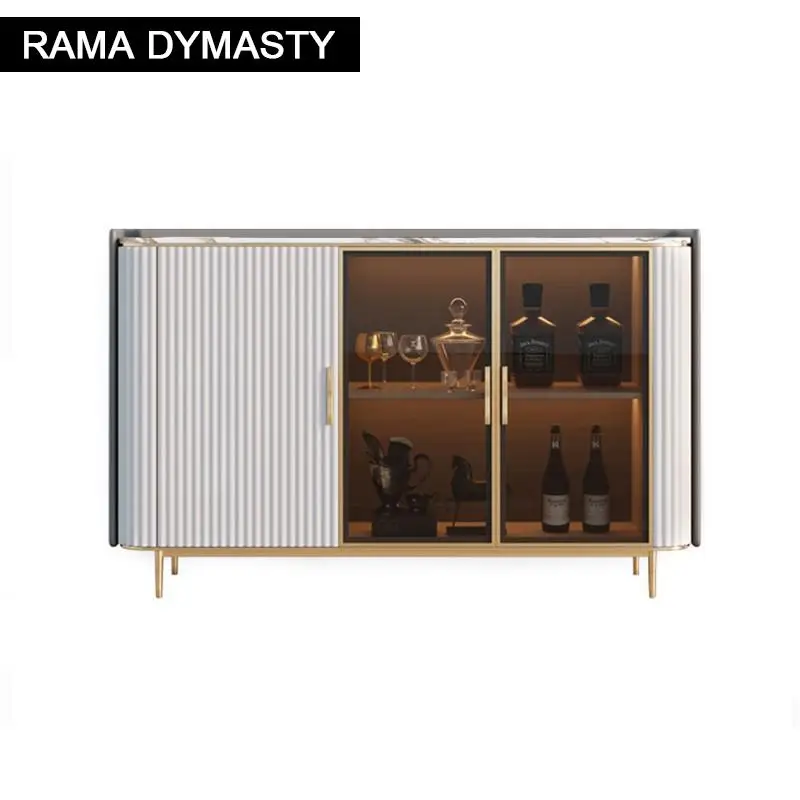 Modern and simple slate light luxury dining side cabinet small apartment storage cupboard restaurant wine cabinet