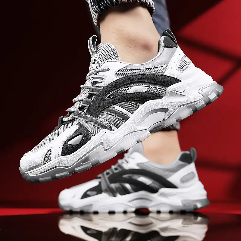 メンズカジュアルシューズレースアップ快適な男性ファッションスニーカー通気性トレンドzapatos Hombre厚底丈夫男性靴 メンズカジュアルシューズ Aliexpress