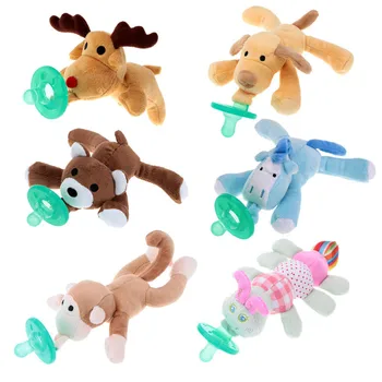 

Newborn cute plush toy pacifier baby boy girl cartoon dummy nipple nipple silicone nipple nipple feeding accessories