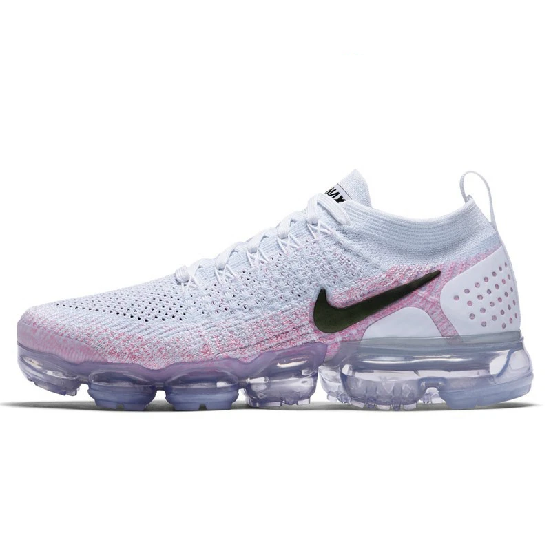 Оригинальные подлинные женские кроссовки для бега NIKE Air Max Vapormax Flyknit, уличная спортивная обувь, низкая, удобная, ударная, 942843 - Цвет: 942843-102