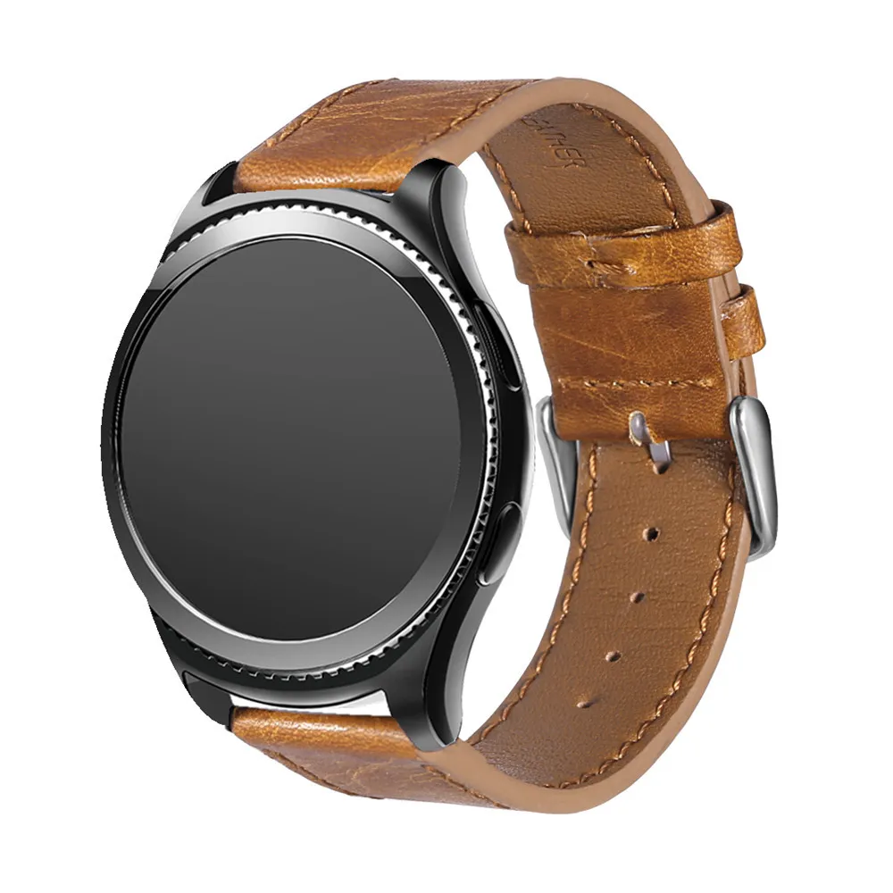 Классический кожаный ремешок для Apple Watch ремешок 38 мм 42 мм для gear S3 замена трещины ремешок для часов Pulseira