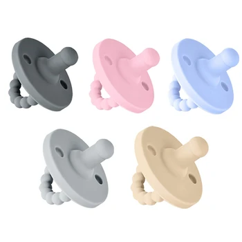 

Baby Silicone Teether Newborn Dummy Nipple Pacifier BPA Free Teething Toys Nursing Accessories Gift Children's Care