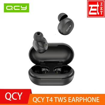 

Original QCY T4 TWS Bluetooth V5.0 Sports Wireless Earphones APP customization 3D Stereo Earbuds Mini in Ear Dual Microphone