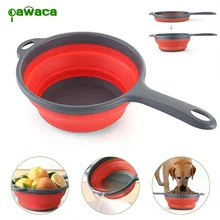 ПЭТ собака кошка сложенный пищевой Совок Ложка Герметизация Клип мерная чашка миска для щенка собачка закуска мерная ручка для чашки длинный пищевой совок