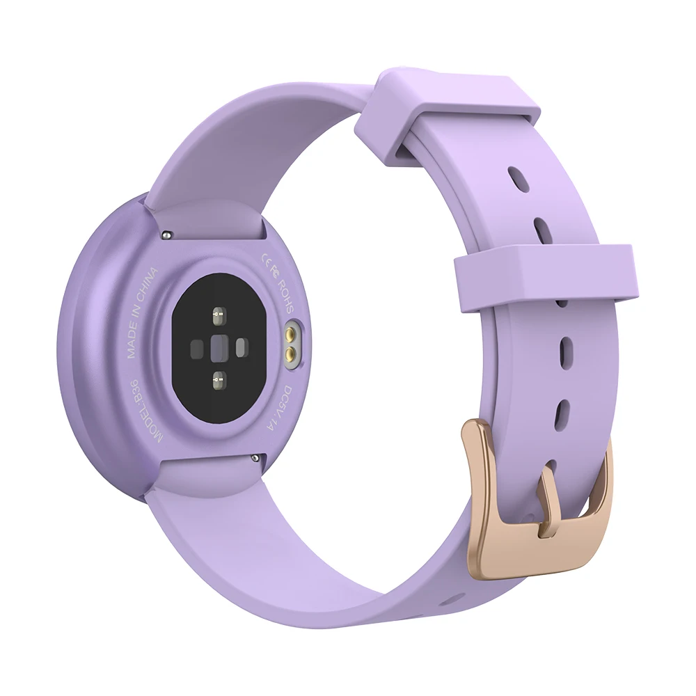 KARUNO B36 Smart Horloge Vrouwen Digitale horlogs Vrouwelijke Periode Herinnering HeartRate Waterdichte horlogs Colories Stap - Цвет: Фиолетовый
