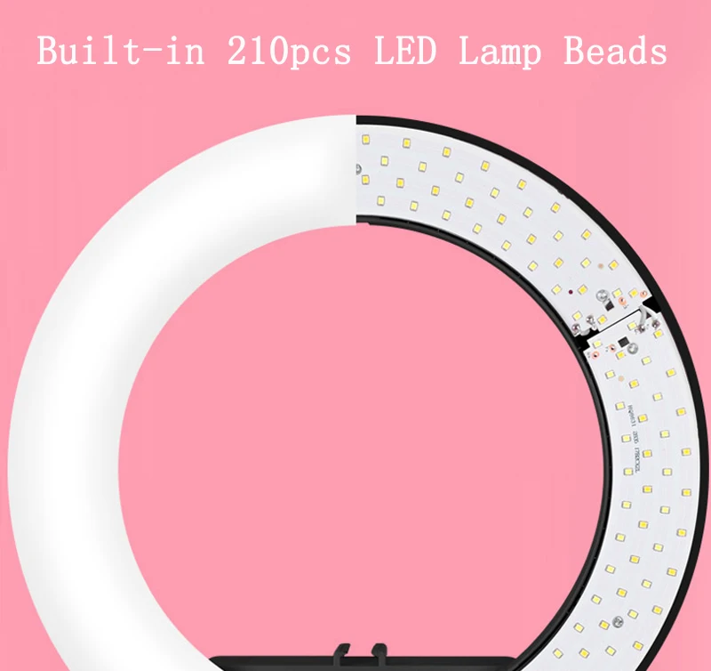 38 Вт Светодиодный светильник-кольцо с регулируемой яркостью для фотосъемки+ сумка для переноски штатив+ стрелы для фото и видео макияж селфи заполняющий светильник