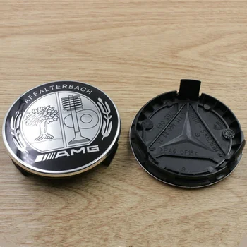

4PCS 75MM black Car Wheel Center caps Rim Hub covers for Mercedes Benz AMG Car Styling A1714000025 car Accessories