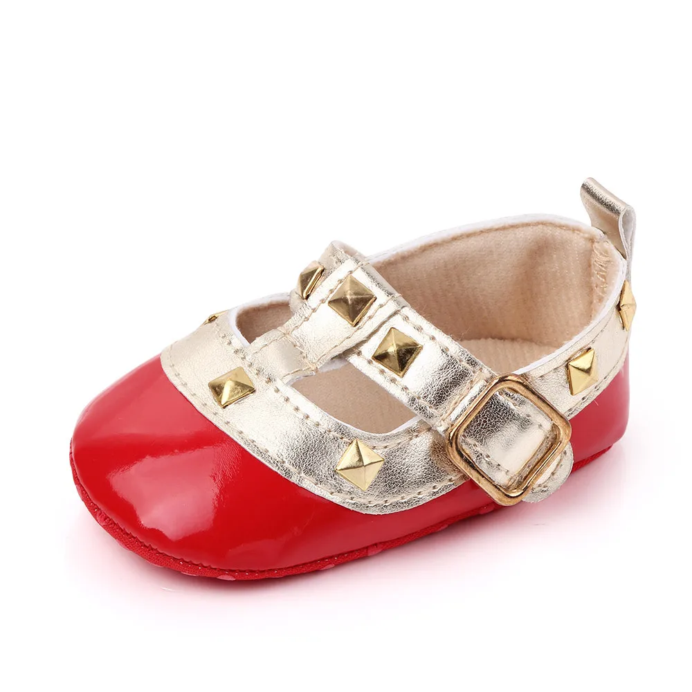 Модная брендовая обувь для маленьких девочек; нескользящая Мягкая подошва; обувь для малышей 1 года
