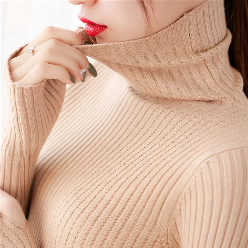 4662 real photo solid high collar elastic bottoming shirt 32H zone 7 left]