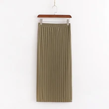 Женская юбка с высокой талией эластичная облегающая Длинная тонкая юбка