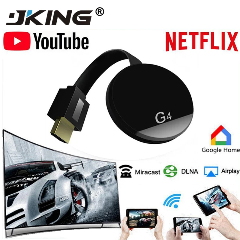 cheapest tv sticks HDMI Wireless Display Wecast G4 for Android iOS YouTube Google Chrome Airplay Support 4G Cellular Data Casting Media TV Stick mini tv sticks