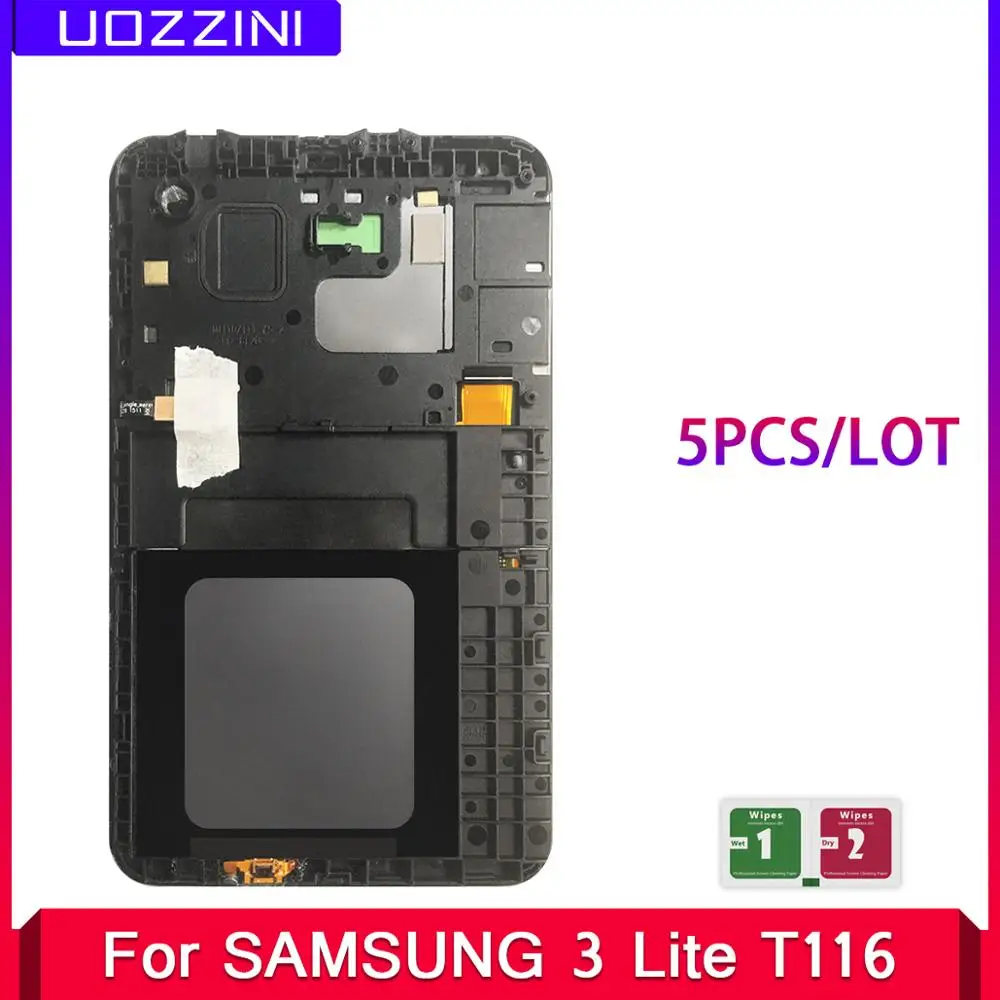 

5 Pcs Lcds for Samsung Galaxy Tab 3 Lite T116 SM-T116 3G Version LCD Display Touch Screen Digitizer Sense
