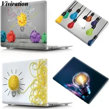 Модный жесткий защитный чехол с рисунком лампочки для Macbook retina Air Pro 11 13 12 15 15,4 11,6 дюйма Чехол