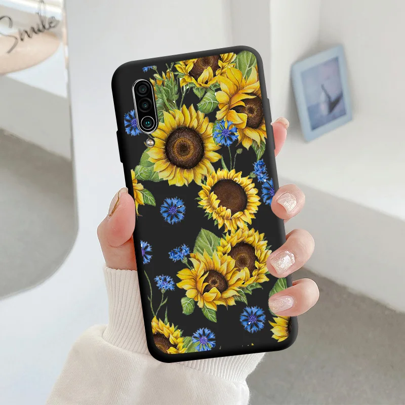 For Meizu 16xs Protective Shell Silicone Soft Shell Phone Case Candy Color Case Fashion Silicone Color Chrysanthemum cases for meizu Cases For Meizu