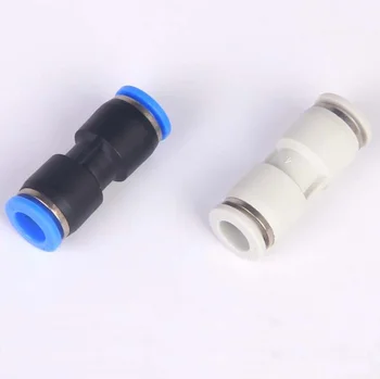 

1/4" High quality PUC union straight Pneumatic fitting plastic connector