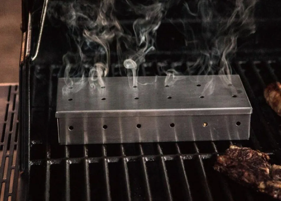 Генератор холодного дыма Инструменты для барбекю на открытом месте ящик для бекона из нержавеющей стали ящик для дыма для барбекю угольный ящик для специй аксессуары для барбекю