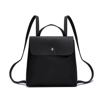 

OCARDIAN Backpack female PU Leather small backpacks Pure Color Leather Mini School Bag Backpack Shoulder Bag Drop shipping CSV
