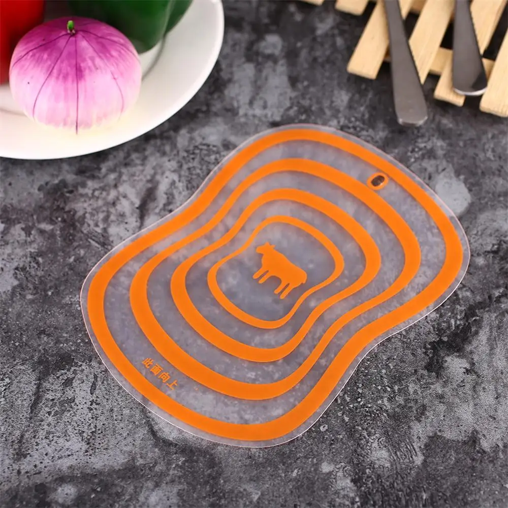 Kitchen Non-Slip Antibacteria Antibacteria Block Cutting Frosted Flexible Board Plastic Chopping Breadboard