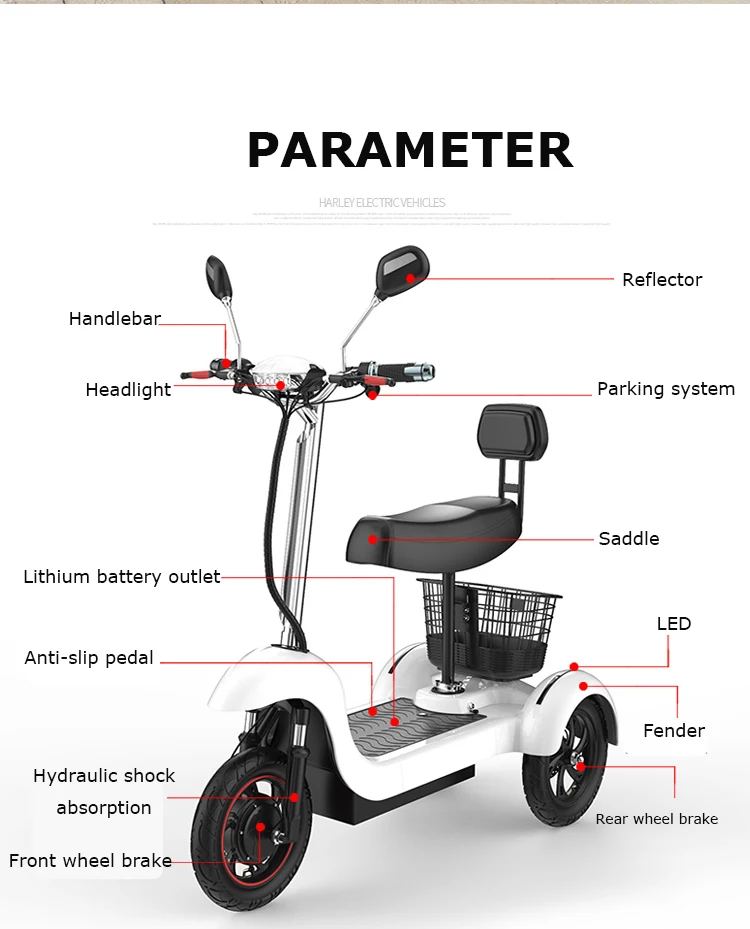 Excellent Daibot Electric Tricycle Scooter Three Wheel Electric Scooters 12 inch 48V 500W Portable Electric Scooter Adults With Two Seat 28 Excellent Daibot Electric Tricycle Scooter Three Wheel Electric Scooters 12 inch 48V 500W Portable Electric Scooter Adults With Two Seat 28