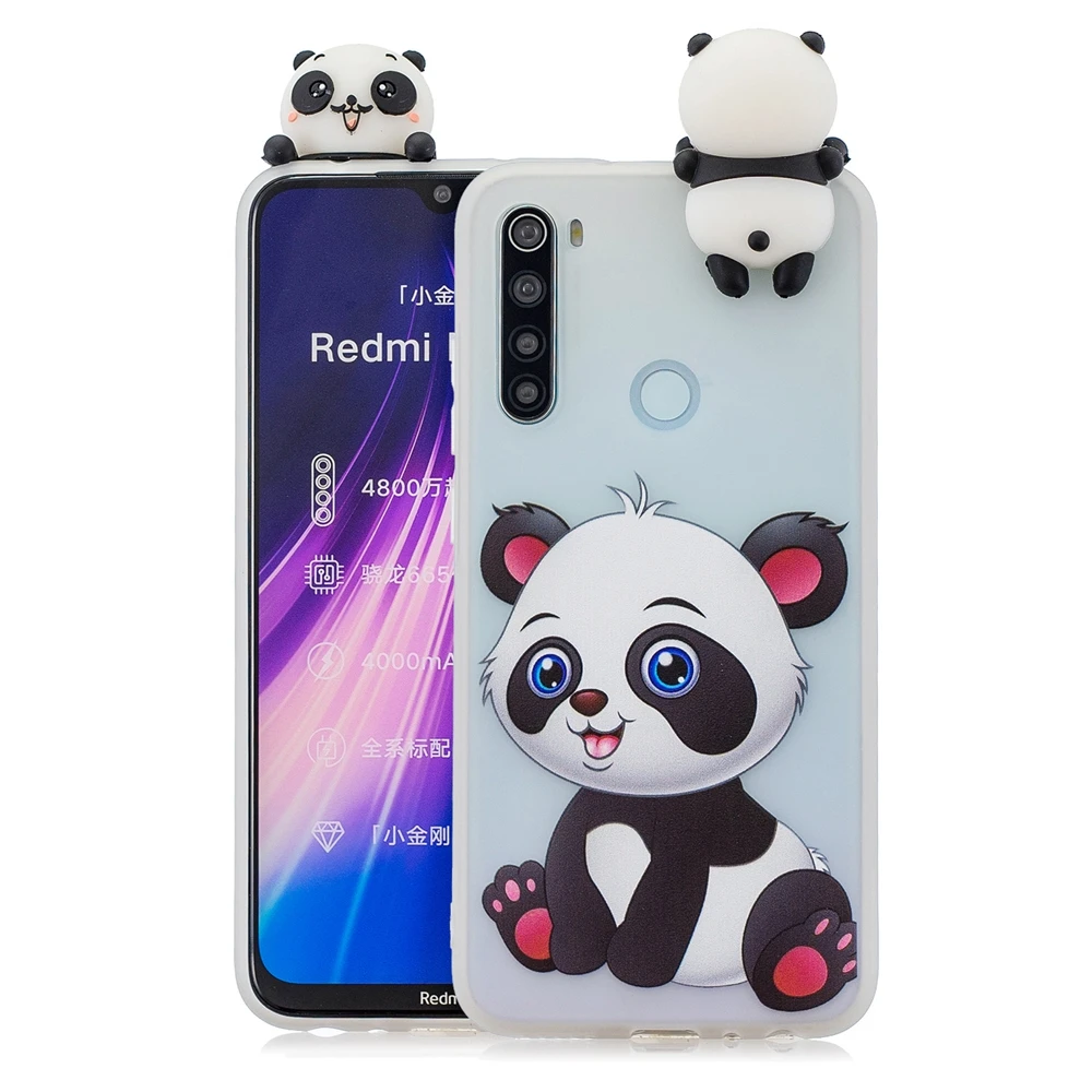 Redmi 8 8A Xiaomi Redmi Note 8T чехол 3D Kawaii панда Единорог силиконовый мягкий чехол для Funda Xiaomi Redmi Note 8 Pro Чехол для женщин - Цвет: 10