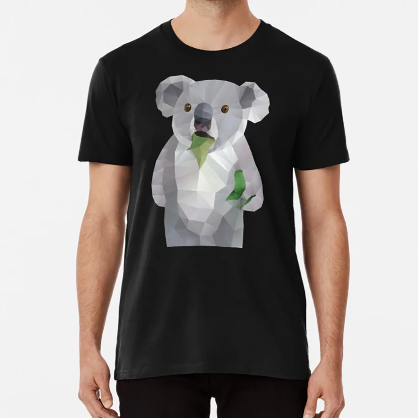Koala with Koalafication Polygon Art T shirt homedecor decor interior polygonart lowpoly polymolystudio koala bear |