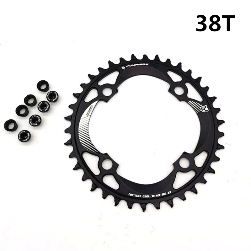 FOURIERS MTB велосипедная Звездочка 104 BCD круглый шатун для горного велосипеда Звездочка 34T 38T 40T 42T