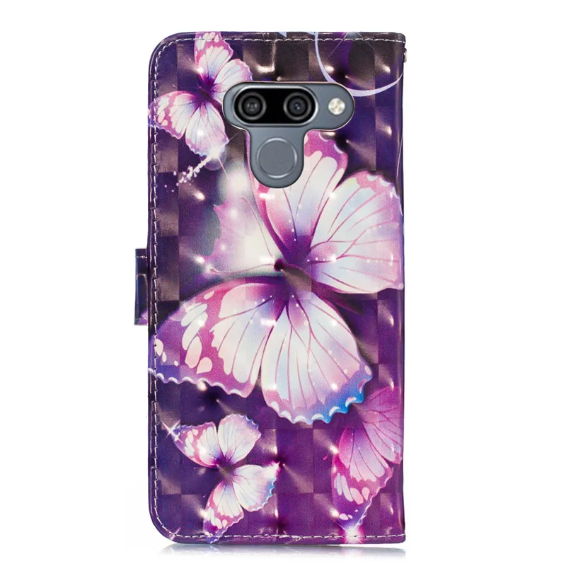 3D кожаный чехол для LG K50, чехол с бабочкой, магнитный откидной Чехол-кошелек, чехол для телефона LG Q60 LGK50 K 50 Q 60, чехол Fundas