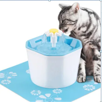

Pet Cat Dog Water Dispenser Watering Supplies Water Feeder Blue Electric Drinking Fountain Water Bowl for Cats Dogs