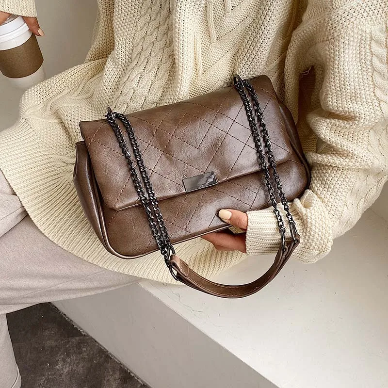 

Solid Color PU Leather Crossbody Bags For Women 2019 Small Lady Shoulder Messenger Bag Female Retro Luxury Handbags