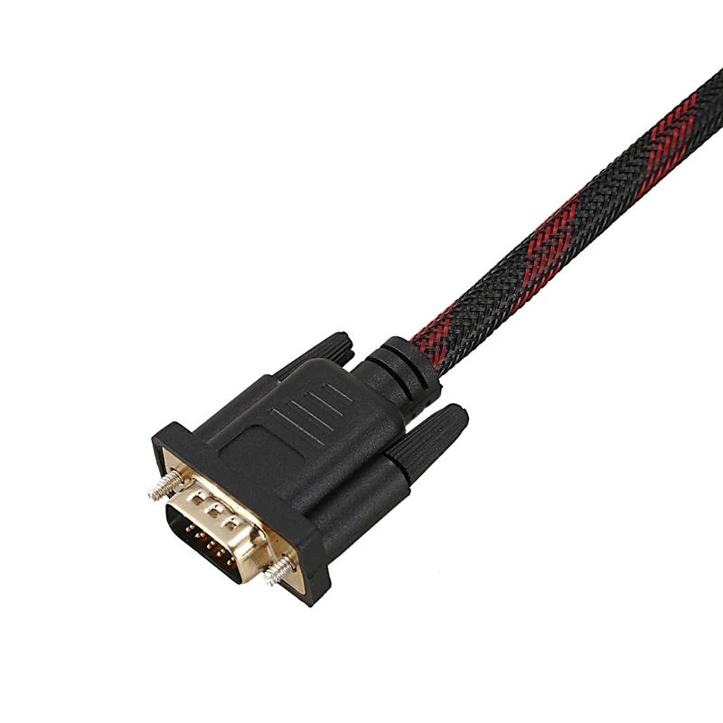 Кабель ABDB-DVI-I 24+ 5 с двумя разъемами для VGA 1,5 м, красный, черный