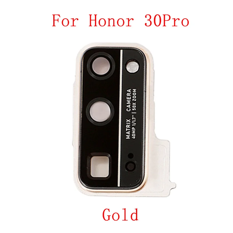 camera lens for android phone Rear Back Camera Lens Glass with Metal Frame Holder For Huawei Honor 30 30S 30Pro Replacement Repair Spare Parts mobile lens 18x25