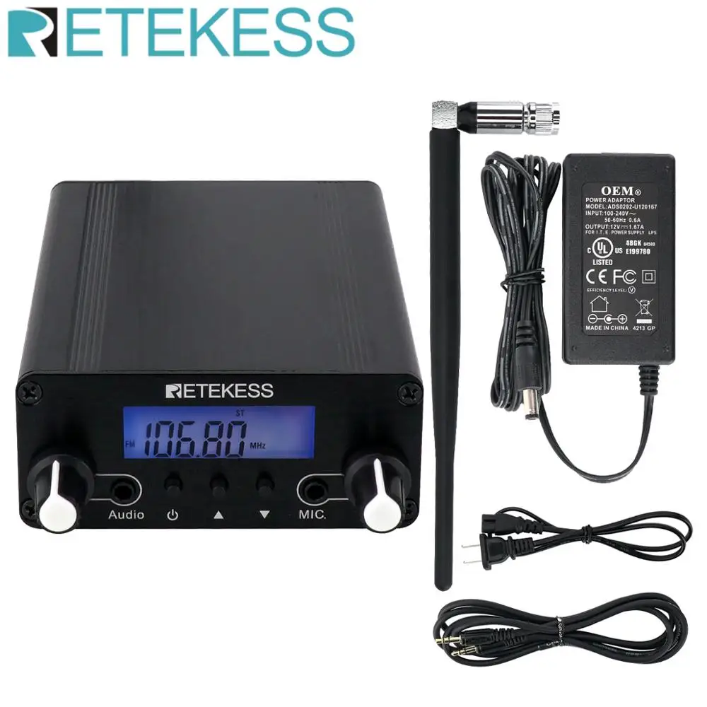 Retekess TR508 For Drive in Church FM Transmitter Wireless Broadcast Stereo Station Long Range Transmitter Drive in Cinemas|Микрофоны| | АлиЭкспресс