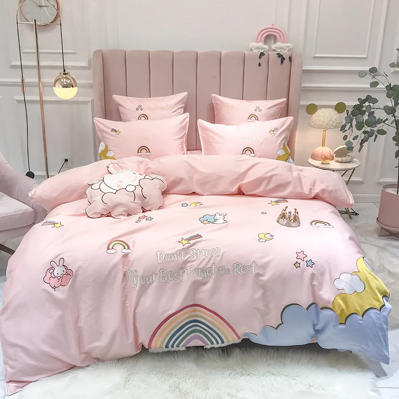 かわいい女の子の心の寝具4個セット かわいい女の子の心の寝具4個セット