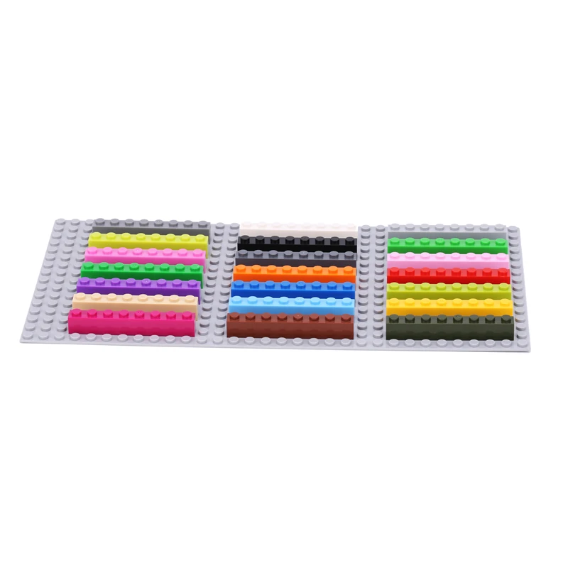 Building Blocks Spare Part 50pcs/lot 1*8 Higher Brick with logo MOC DIY Assemble Toy Kit Set | Игрушки и хобби