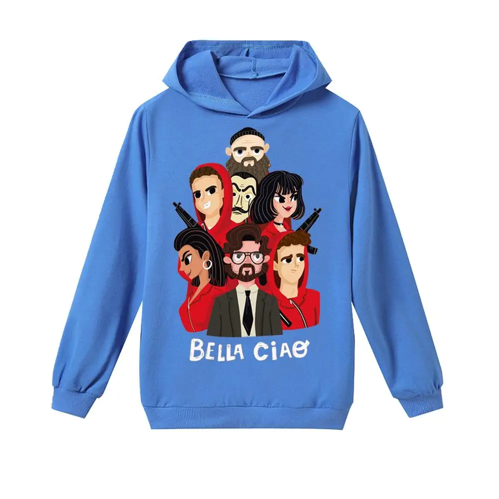 Style10 Толстовка с капюшоном для косплея с объемным рисунком из сериала La Casa De Papel Money Heist House Of paper, Повседневная Уличная одежда для мальчиков и девочек - Цвет: Style10