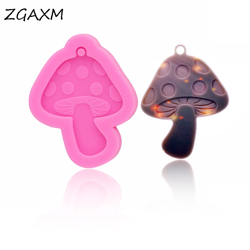 

LM-0281 Новые блестящие мини брелок в форме гриба силиконовые формы, прессформу эпоксидной смолы для изготовления ювелирных изделий маленьким...